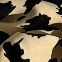 Scrunchie Animal Print Μπεζ Ανοιχτό