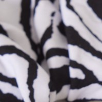 Scrunchie Βισκόζ Ζεβρέ Ασπρόμαυρο