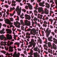 Μπλούζα Με Λάστιχο Στη Μέση Animal Print Ροζ