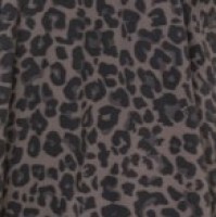 Φόρεμα Σεμιζιέ Animal Print Ανθρακί