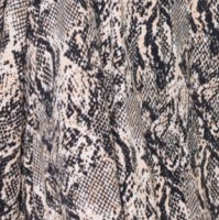 Φόρεμα Κρουαζέ Βισκόζ Snake Μπεζ