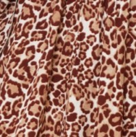 Μπλούζα Νυχτερίδα Animal Print Καφέ