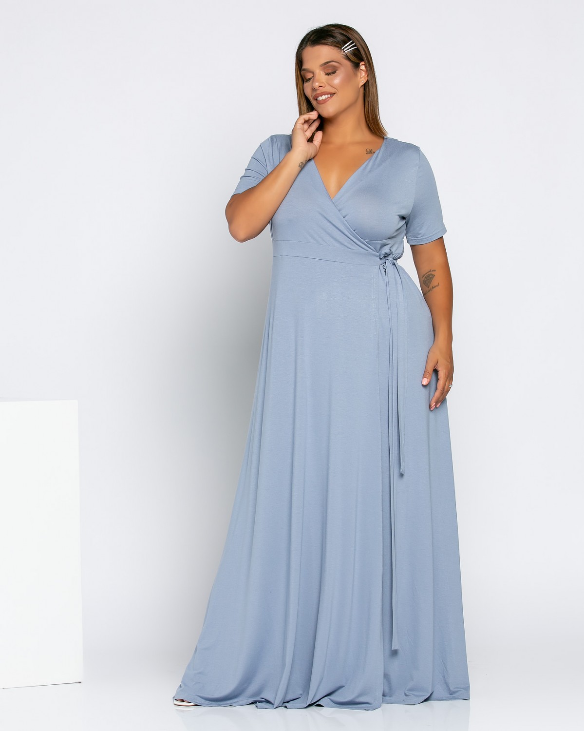 Salvadore Dress, kolor błękitny
