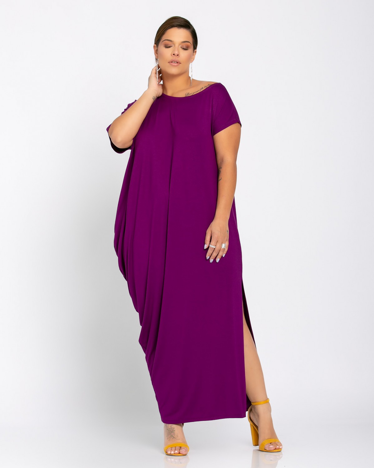 Lyon Dress, kolor fioletowy