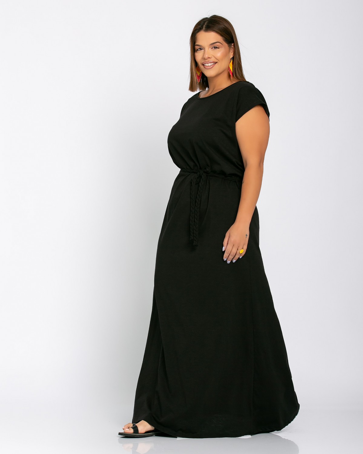 Roma Dress, kolor czarny
