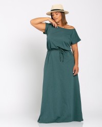 Roma Dress, kolor ciemnozielony