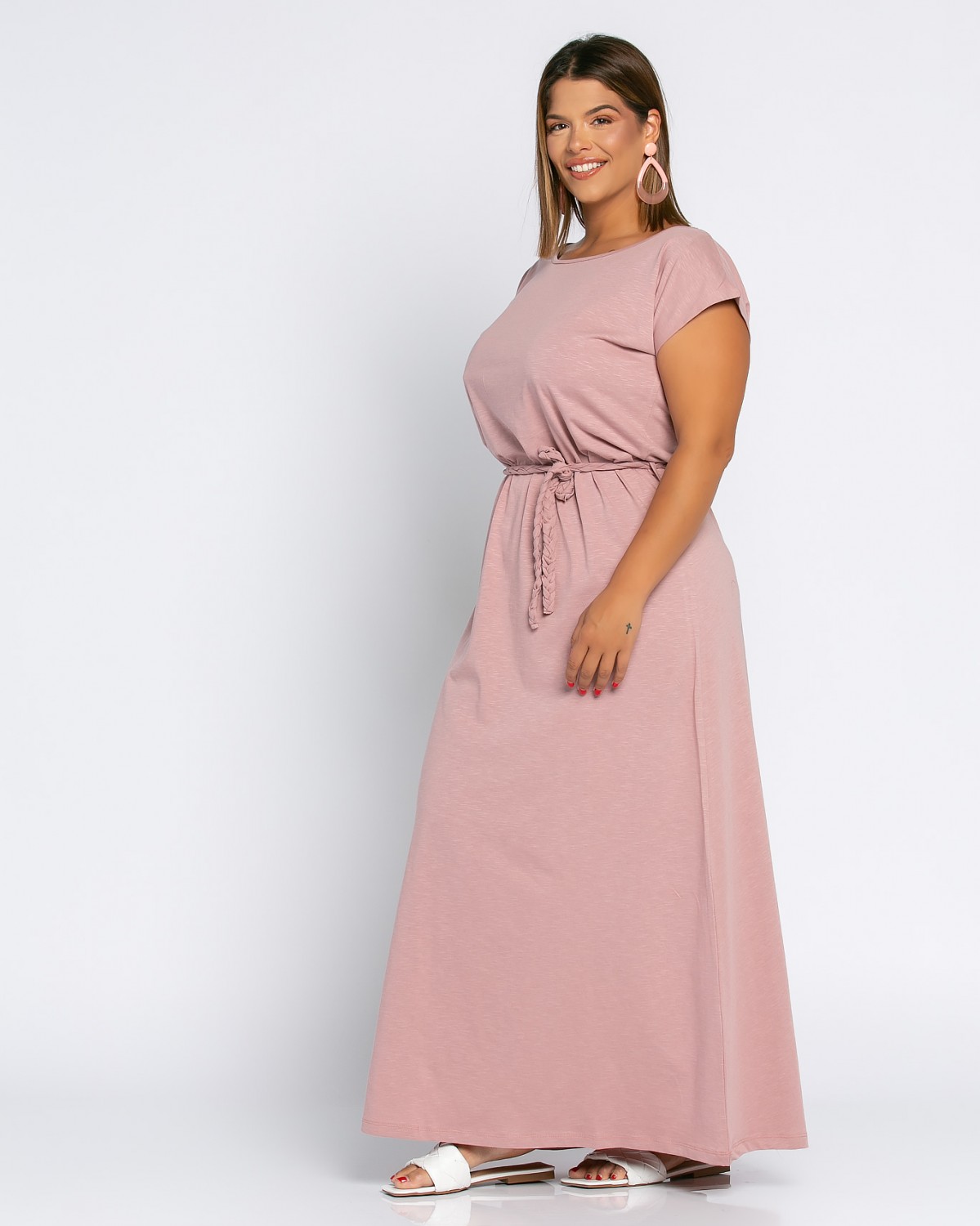 Roma Dress, kolor dusty pink