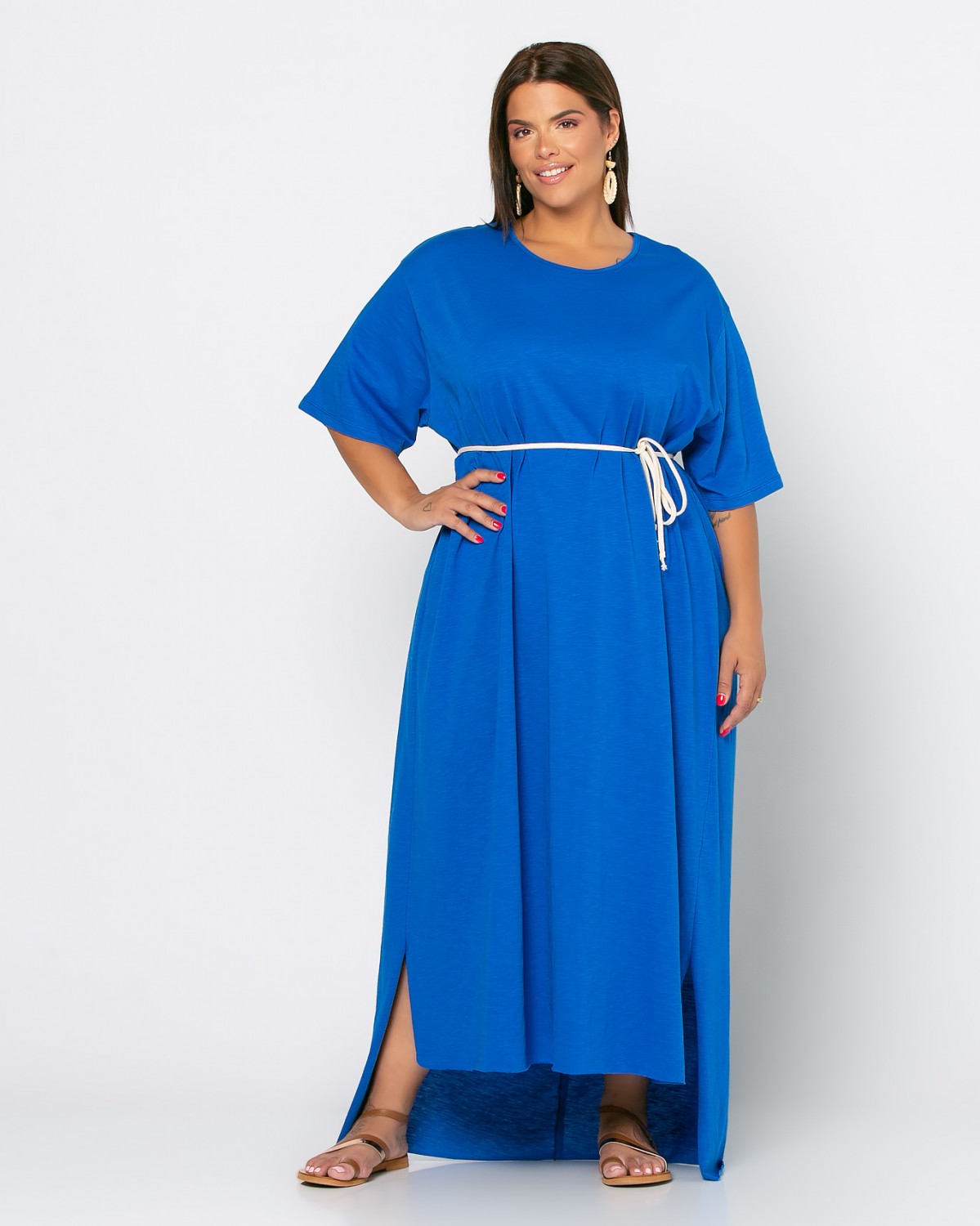 Bari Dress, kolor jasny kobaltowy