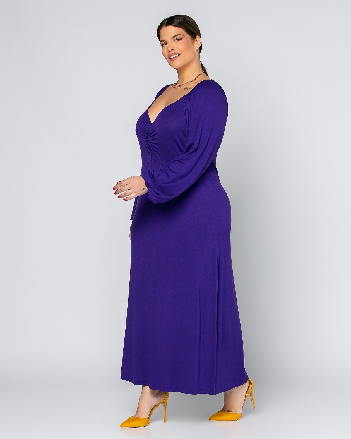 San Diego Dress, kolor purpurowy