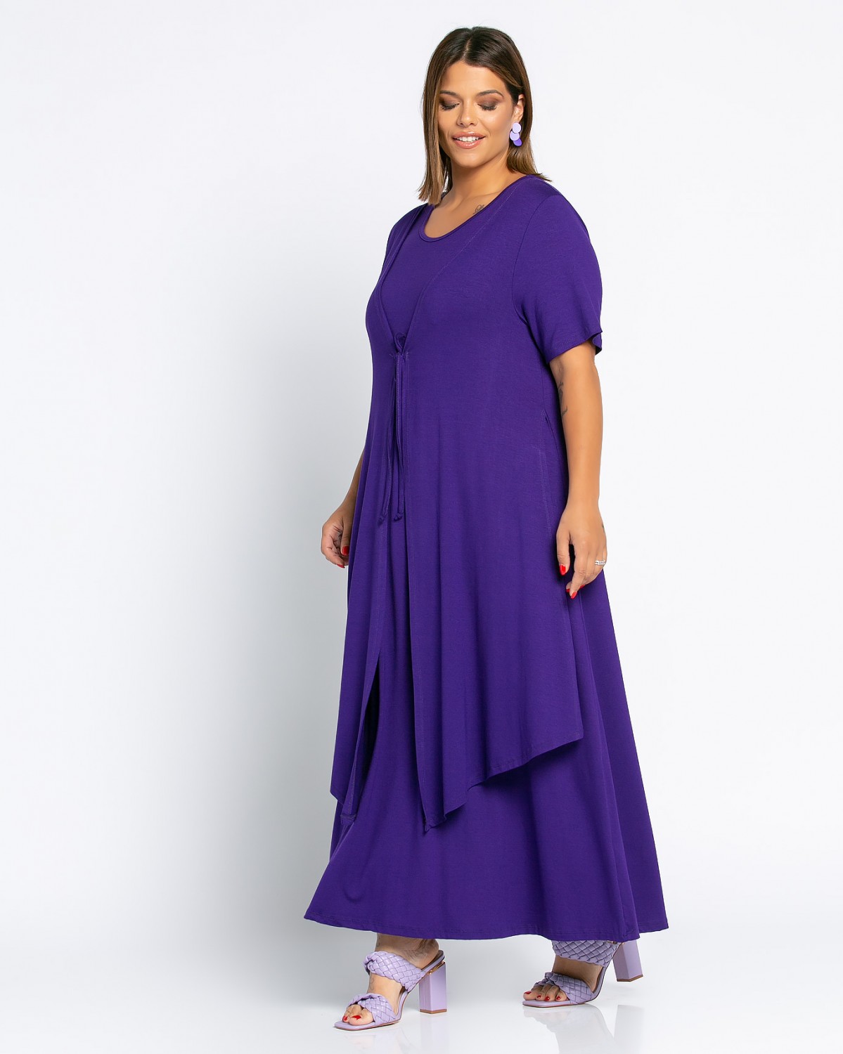 Morocco Dress, kolor purpurowy