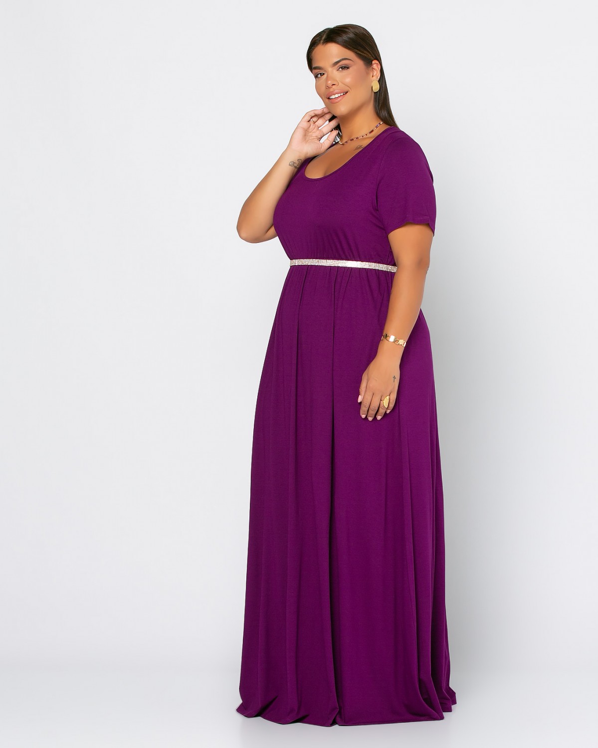 Rosario Dress, kolor fioletowy