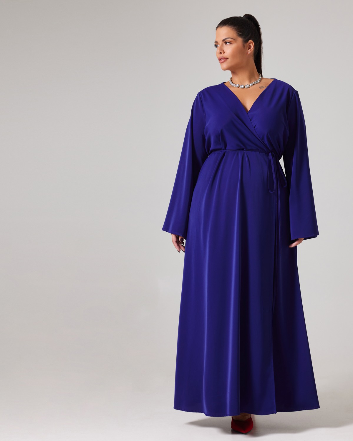 Φόρεμα Με Καμπάνα Μανίκι Blue-Move