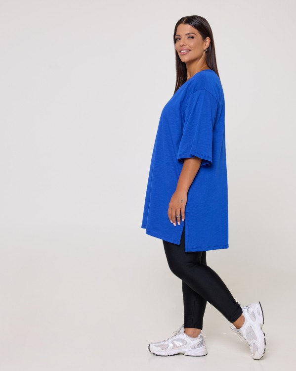 Τ-Shirt Βαμβακερό Oversized Ρουά