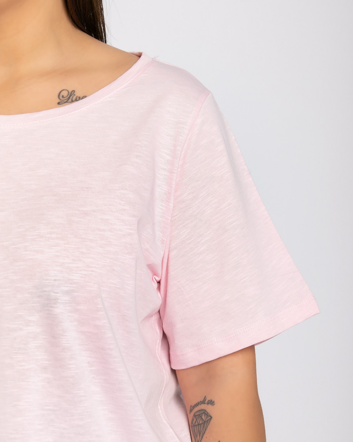 Basic Τ-Shirt Baby Pink