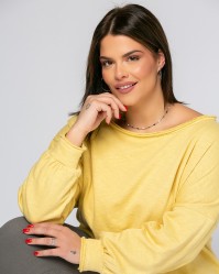 Bluza Slub, kolor żółty
