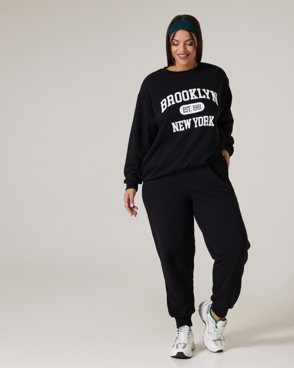 Φούτερ 'Brooklyn' Μαύρο