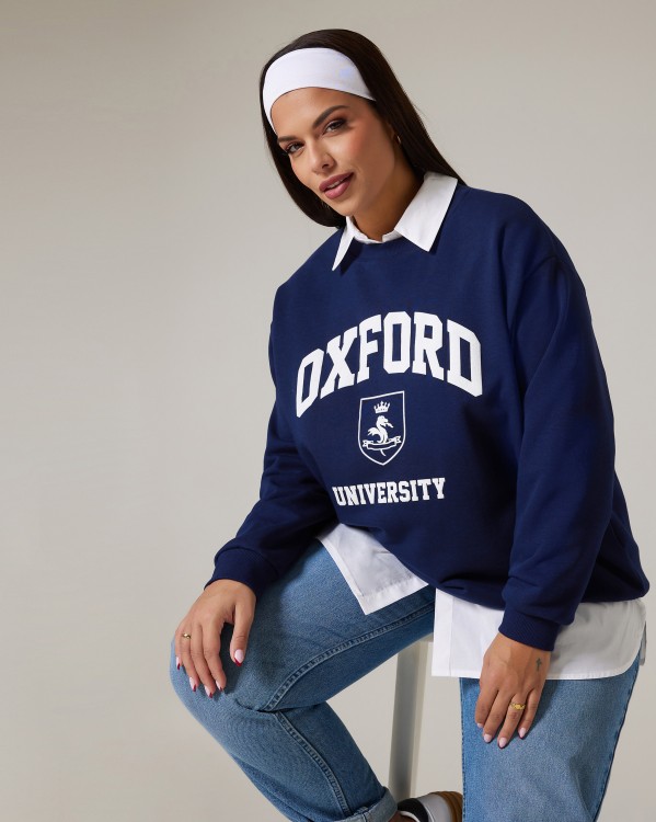 Μπλούζα Φούτερ ''Oxford''Μπλε Νύχτας