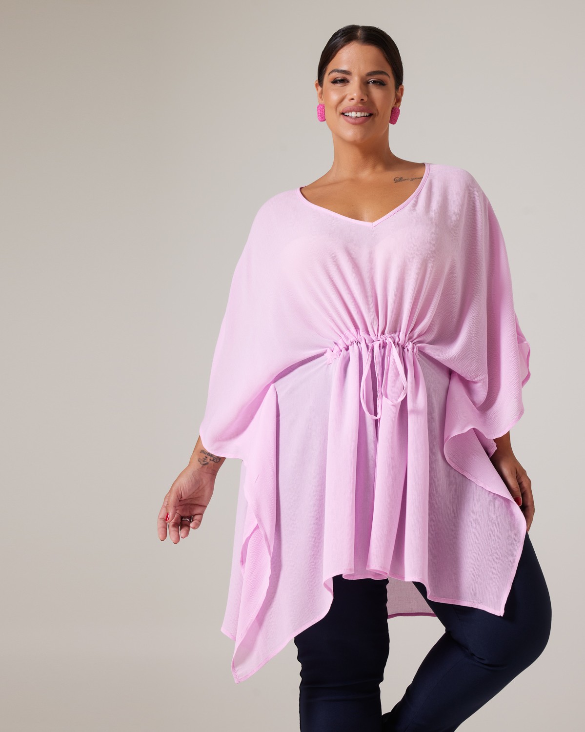 Μπλούζα Poncho Baby Pink
