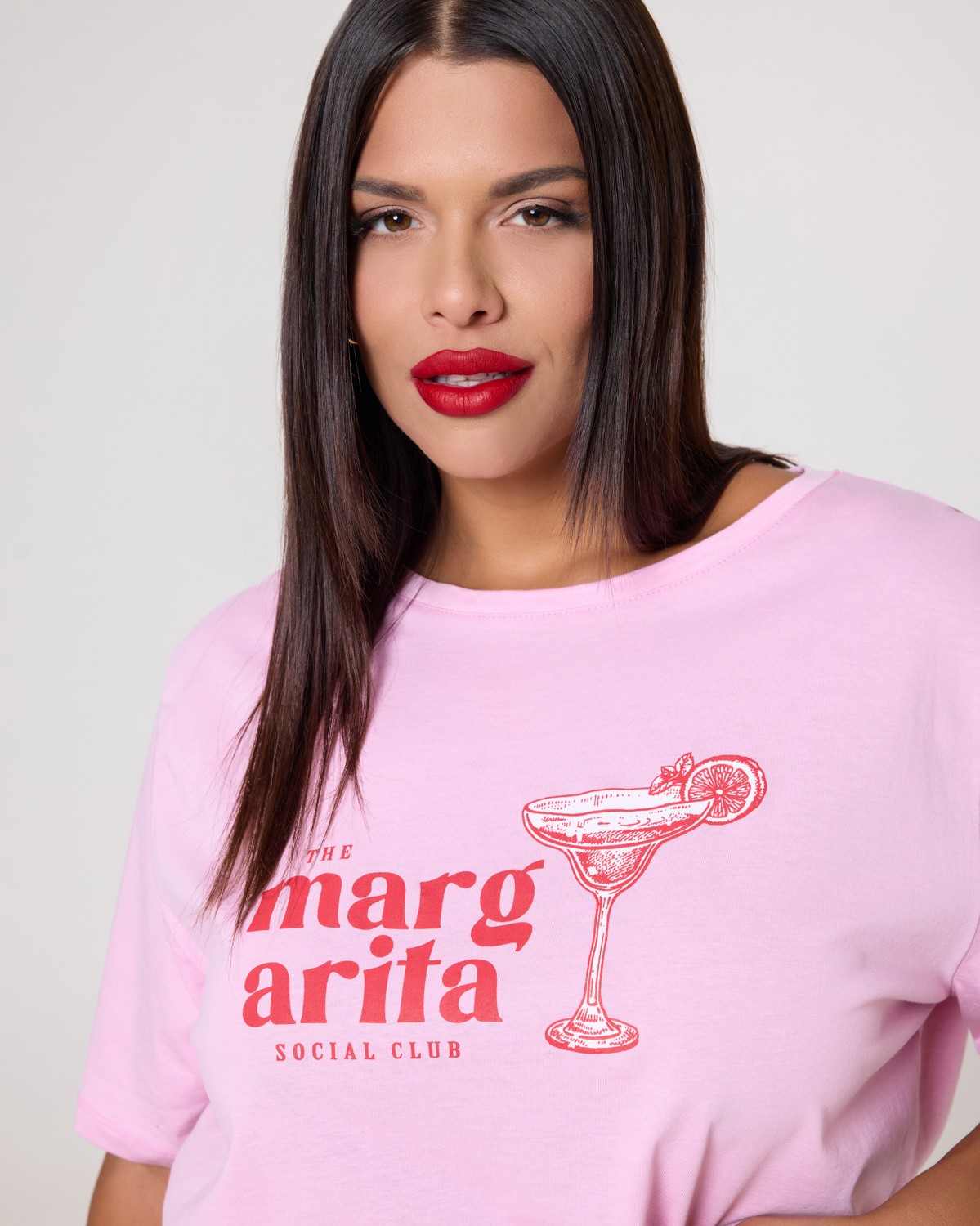 T-Shirt Βαμβακερό "Margarita" Baby Pink
