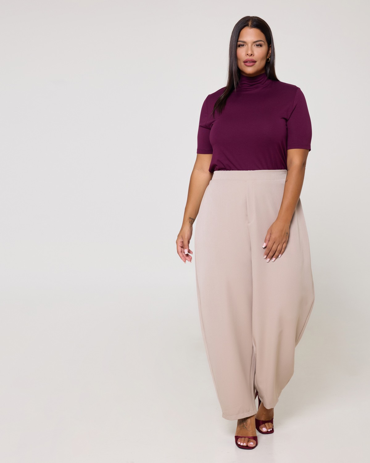 Παντελόνι Carrot Fit Smokey Beige