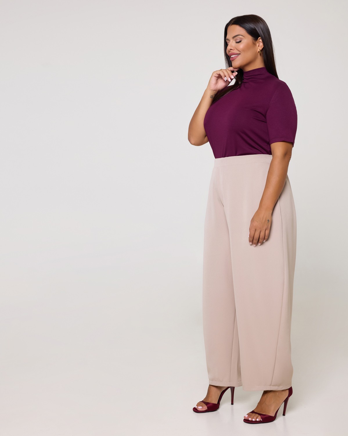 Παντελόνι Carrot Fit Smokey Beige