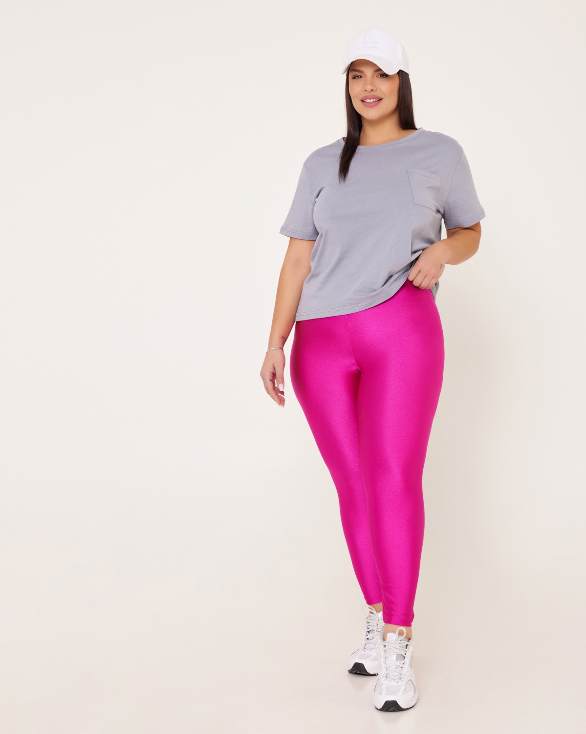 Κολάν Μεταλιζέ Μακρύ Hot Pink