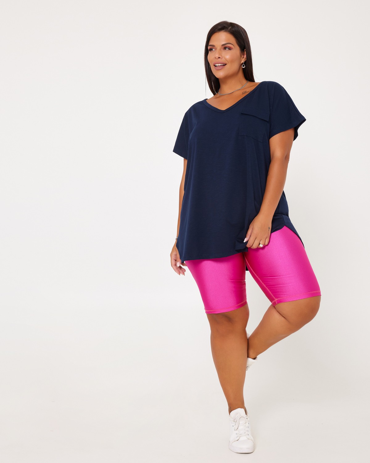 Κολάν Μεταλιζέ Ποδηλατικό Hot Pink