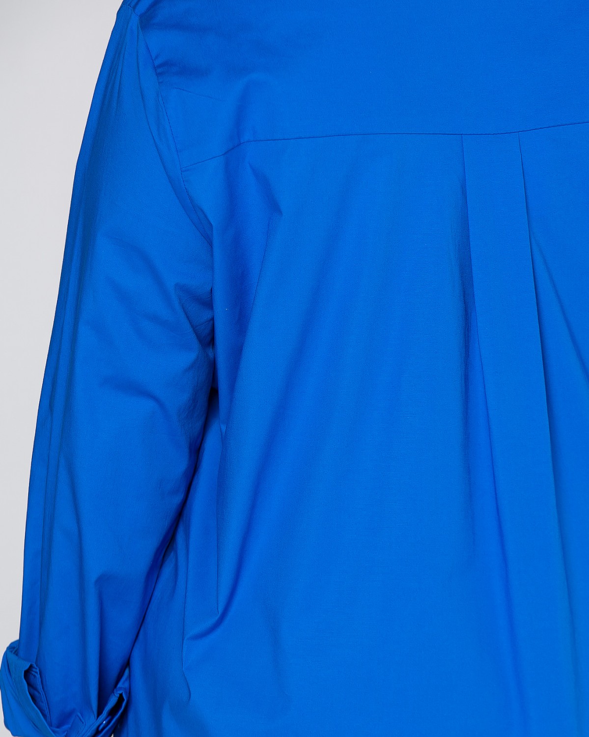 Długa koszula Popelina, kolor kobaltowy