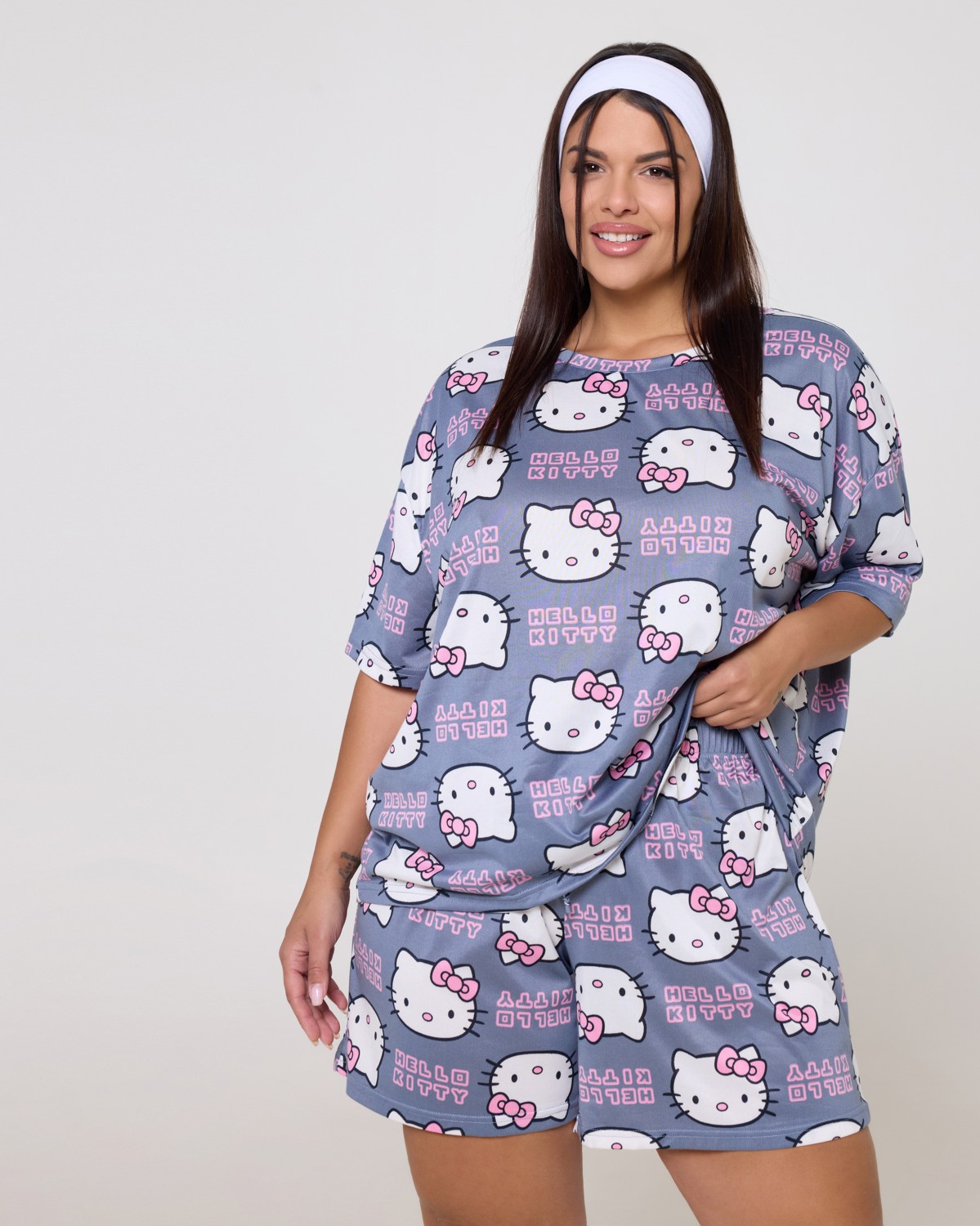 Σετ Πιτζάμα Hello Kitty Γκρι