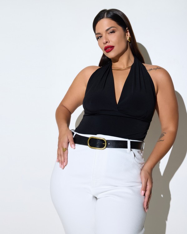Μπλούζα Halter Μαύρο