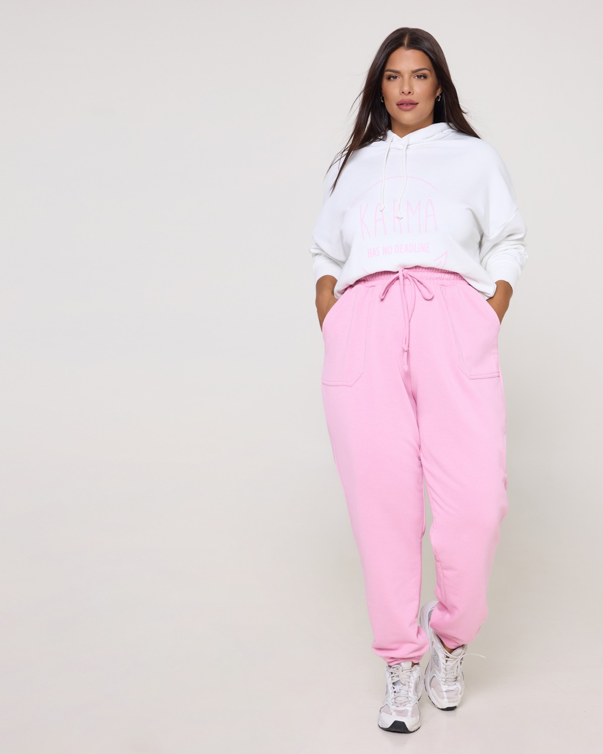 Παντελόνι Φόρμας Με Τσέπες Baby Pink