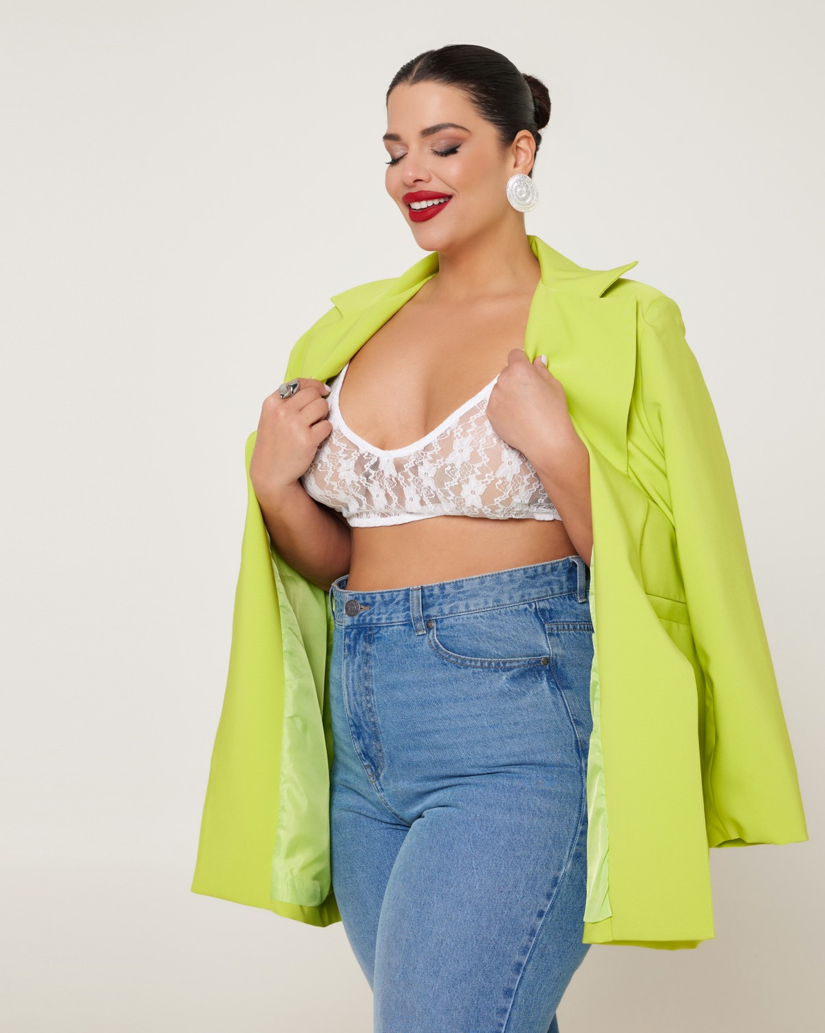 Bralette Με Δαντέλα Και Ρυθμιζόμενες Τιράντες Λευκό 