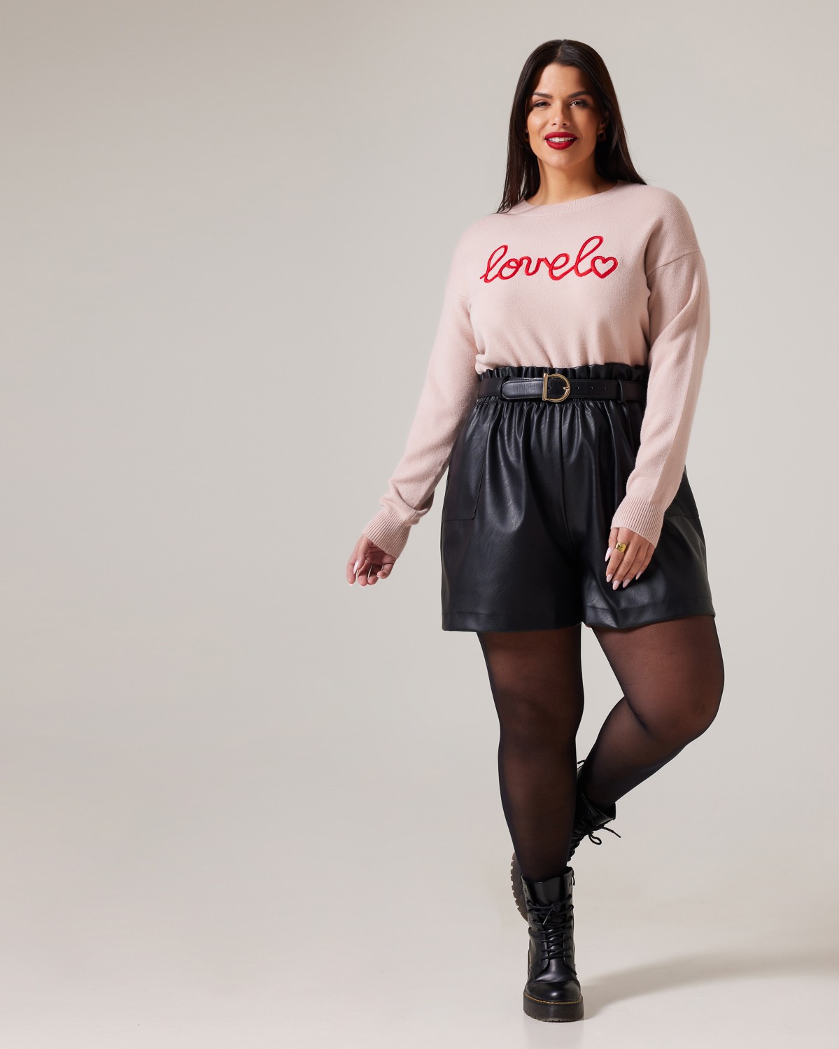 Πλεκτό Απαλή Υφή 'Lovely' Dusty Pink